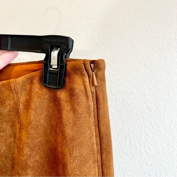 NIC+ZOE Faux Suede Ankle Pants Size 10 Toffee Slim Fit Boho Career NWT - Picture 10 of 13